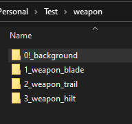 Exclude background Directory with 0!_background