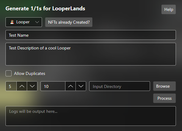 Generate 1/1 Loopers